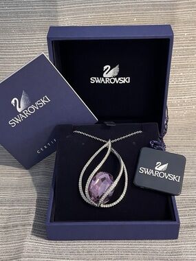 Swarovski Crystal Pendant Megan Blush. Box, Certificate of Authenticity NEW